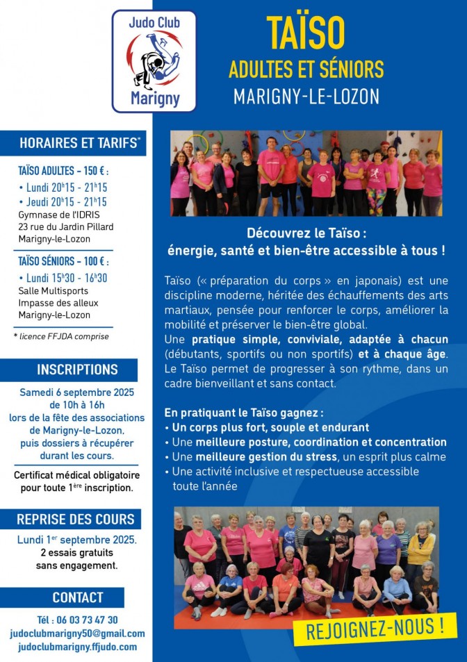 Image de l'actu 'Plaquette Taïso 2025/2026'